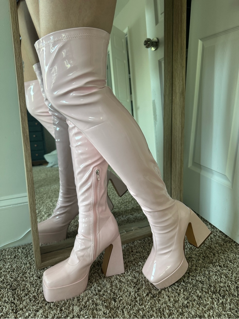 Semmi London Chunky Platform Over the Knee Boots